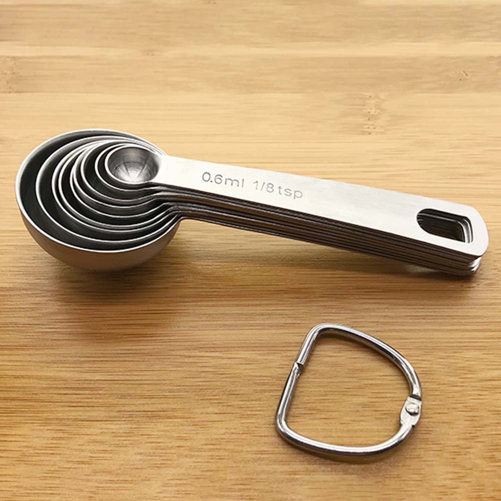 9 PCS Measuring Spoons Baking Tools Stainless Steel Baking Scale Measuring Seasoning Spoons Spoon Set