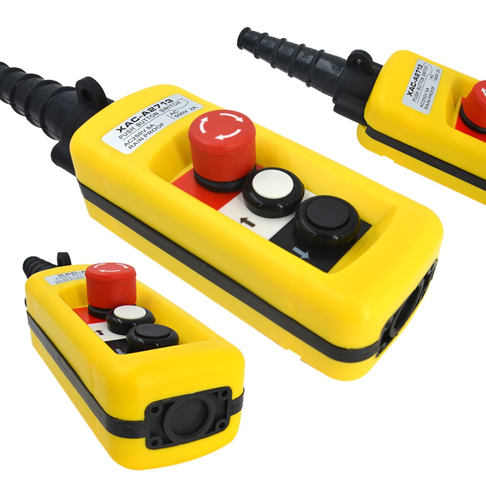 500V 5A Crane Chain Hoist Push Button Switch High Grandado