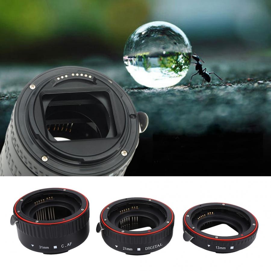 Auto Focusing Macro Extension Lens Adapter Tube Rings Set 13/21/31mm Camera Lens for Canon for EOS EF Mount Accessories