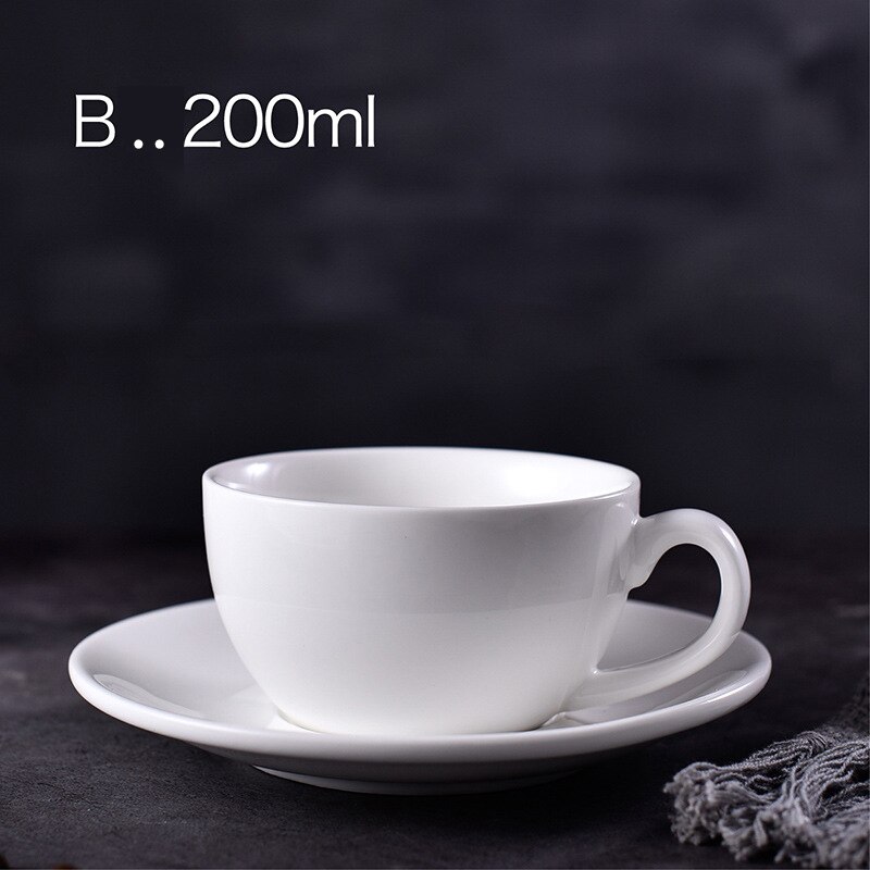 Keramisk te hvid kaffekop sublimeringstryk logo porcelænskrus: 200ml