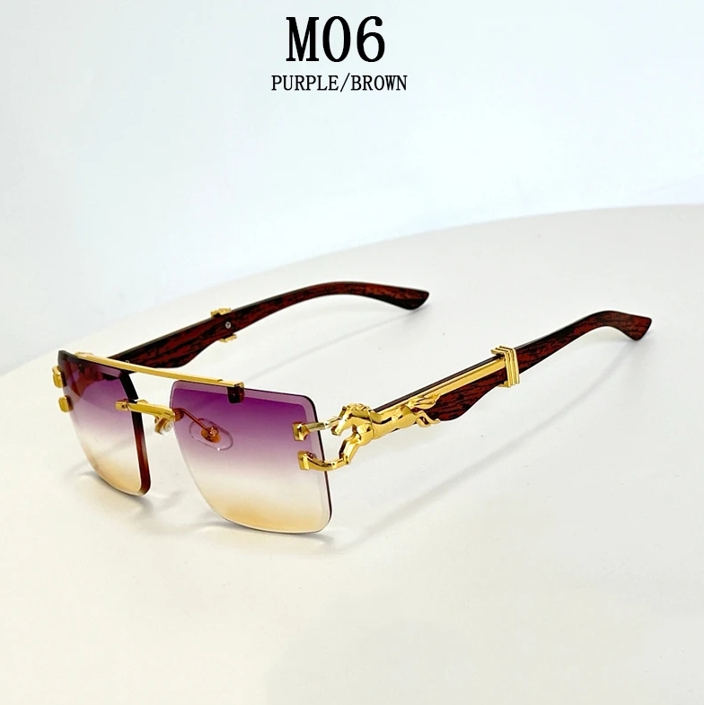 Bezramkowe designerskie okulary przeciwsłoneczne damskie modne luksusowe modne okulary przeciwsłoneczne męskie okulary w stylu vintage Lentes De Sol Mujer Lunette Soleil Femme: SZARY