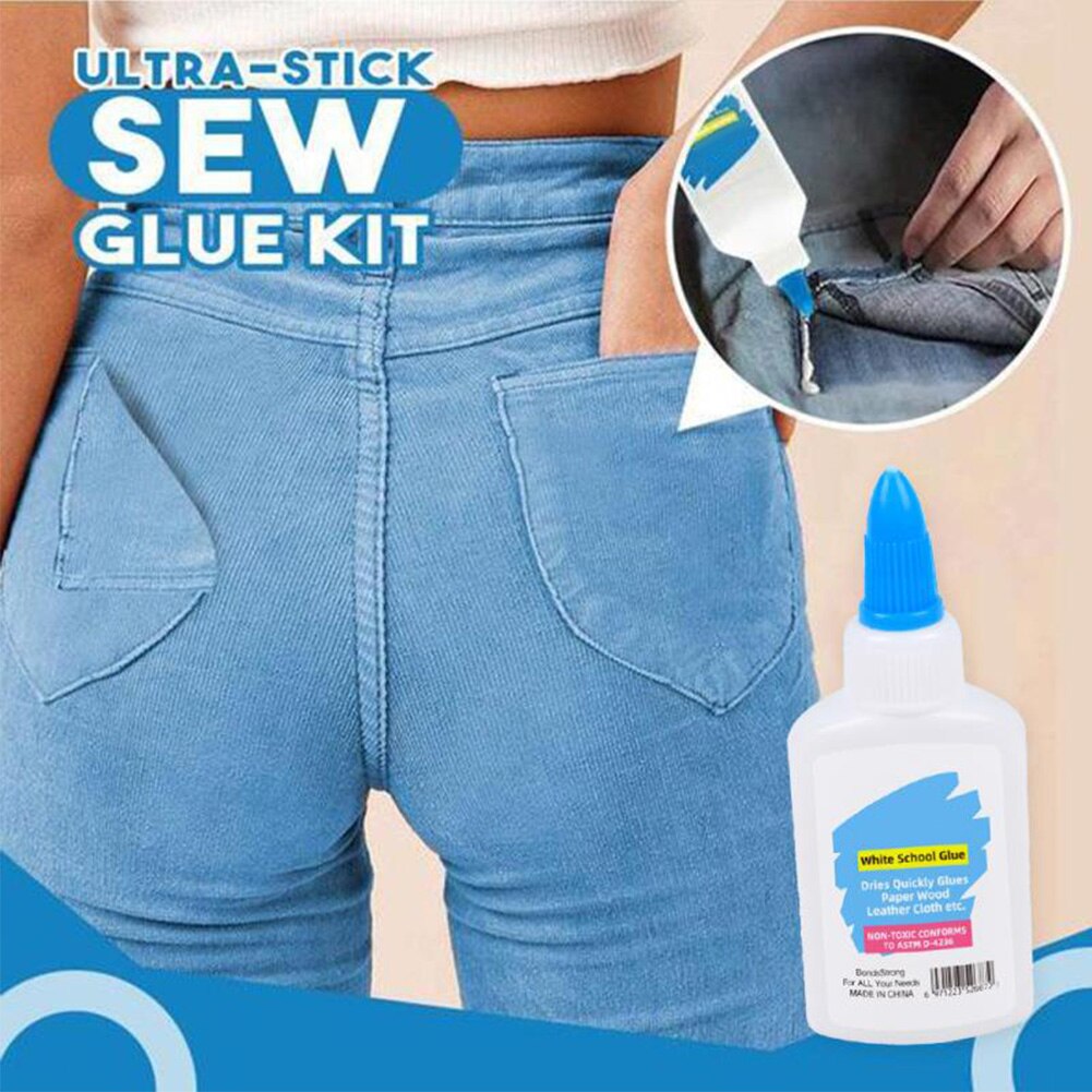 Adhesive Sew Glue Ultra-stick Patches Badges Liquid Multipurpose For Clothes Portable Home Bonding Repair All Fabric Universal