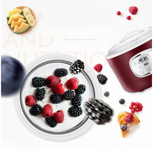 Yogurt machine 1L mini household stainless steel inner 15W Breakfast machine