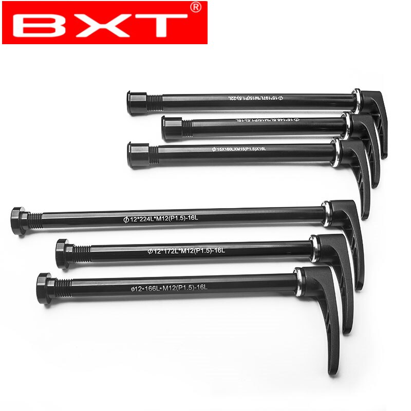 Bicycle alloy Thru axle Skewer 142*12mm Quick Release Bucket Shaft lever for MTB Mountain Bike Aluminum skewers for frame