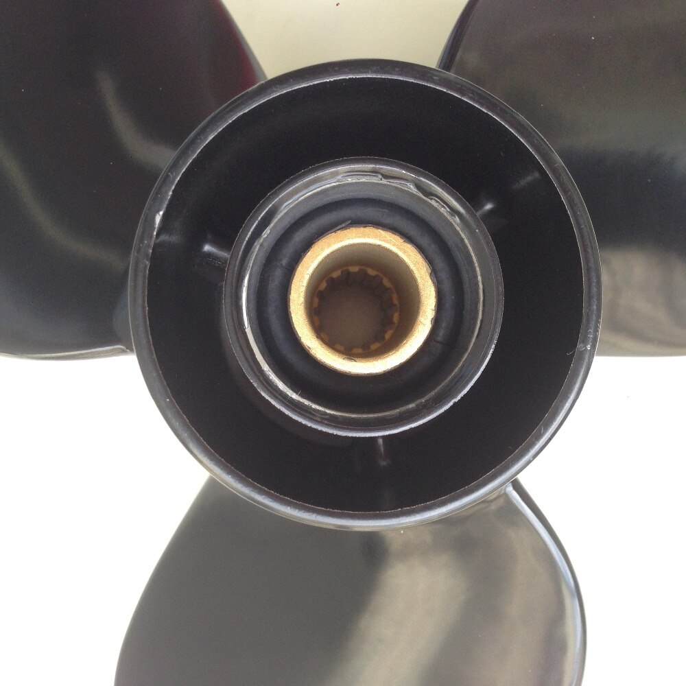 10.5x12 voor 15hp-35hp JOHNSON propellers 14 tand spline aluminium propellers 3 blade JOHNSON scheepsschroeven