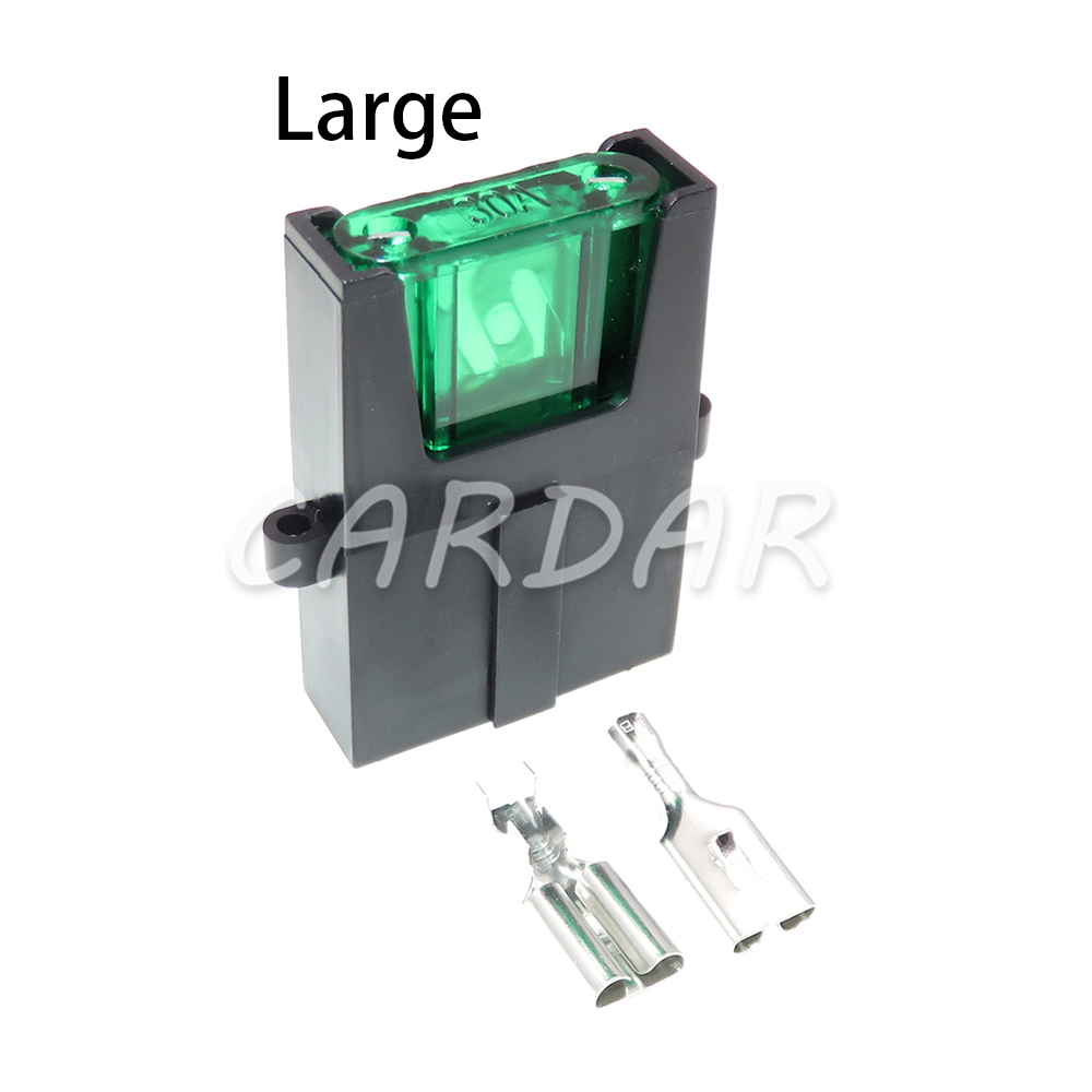 1 Set Big Fuse Box with Crimp Terminal For Automotive Motorcycle Electric Vehicles Large Fuse Holder for Car Auto Connector