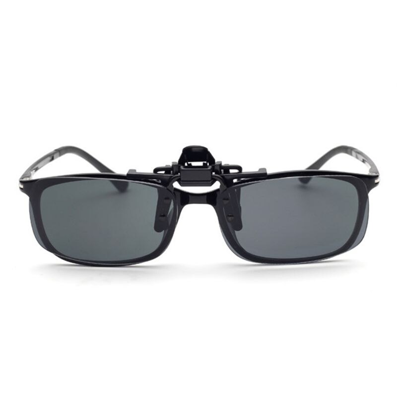 Due Pezzi Occhiali da Sole Accessori Lens Unisex Occhiali da Sole Polarizzati Giorno Lente di Visione Notturna Clip-on Flip-Up Occhiali da Sole Occhiali