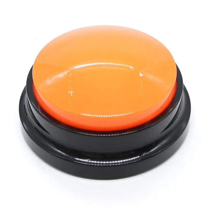 Dog Cat Communication Buttons Voice Recording Button for Pet Training Buzzer 30 Second Record Playback Interactive Pet Toys: WHITE