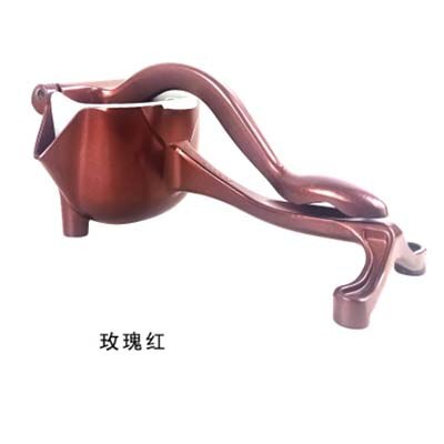 Manual Fruit Squeezer Aluminum Alloy Hand Pressure Juice Pomegranate Orange Lemon Sugar Cane Kitchen Juicer Tool: Rose red