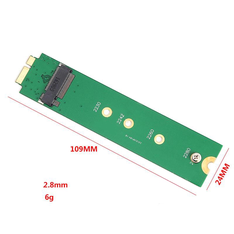 Adaptador M.2 NGFF SSD a A1369 A1370 para MacBook Air M2 SSD, adaptador de tarjeta convertidora 2230 2242 2260 2280, unidad de estado sólido