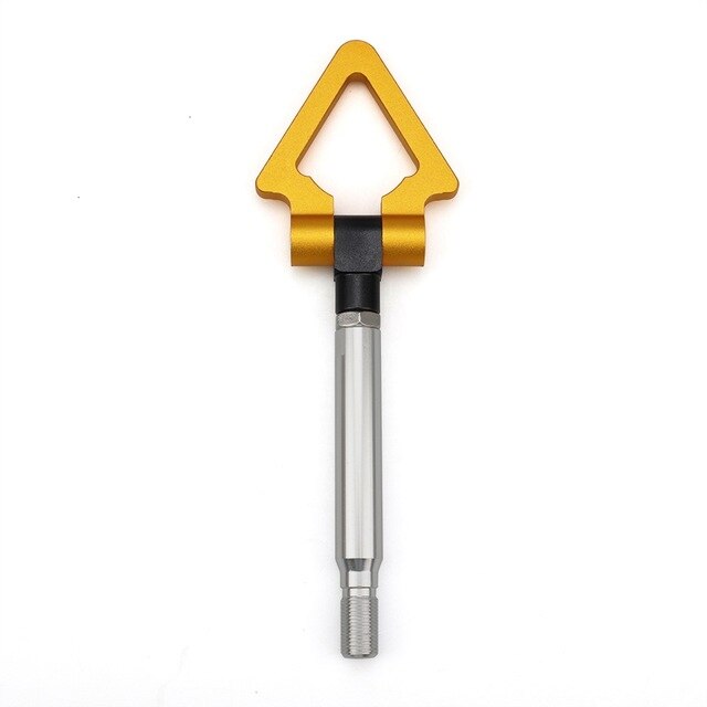 Triangel bil sportmodell bil auto trailer dragkrok ring eye bogsering främre bak aluminium för subaru biltillbehör: Guld-