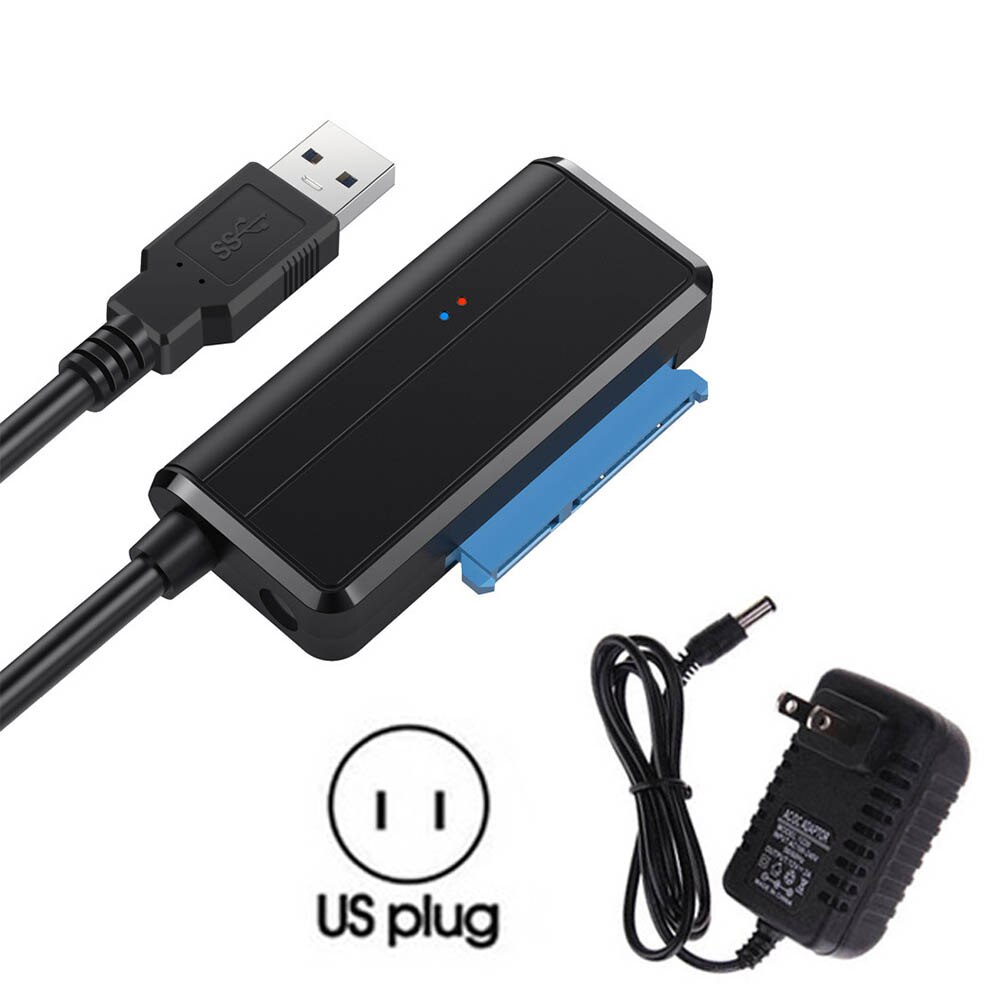 0.4m USB 3.0 na kabel Sata Adapter Sata konwertuj kable konwerter męski na 2.5/3.5 Cal HDD/Adapter SSD dysk twardy Adapter drutu: With US Plug2