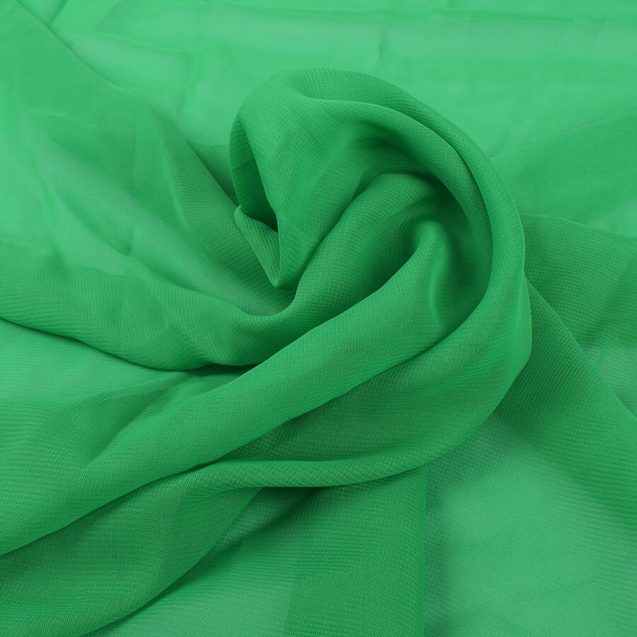 1 meter polyester chiffon fabric 100D Drape Bridal Wedding Dress Georgette tulle Lining Fabric Skirt Party Decorator 150cm wide: Green