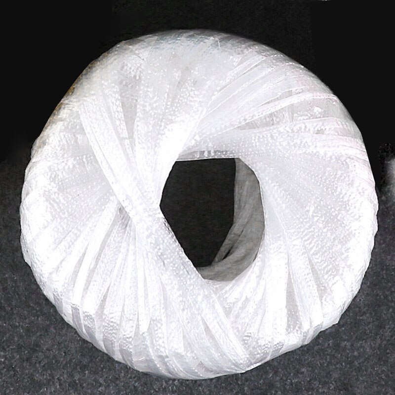 Cuerda de fibra de vidrio, cuerda de alambre, cuerda de nailon, cuerda de plástico PP, cinta de desgarre para embalaje: white