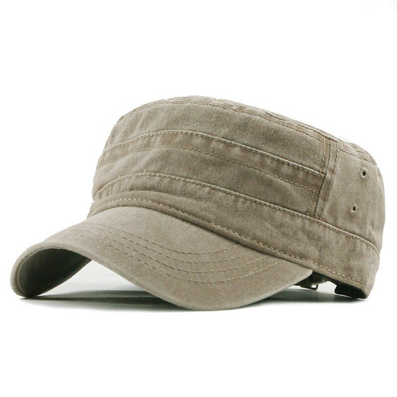 25#  unisex-sonnenschutz-freizeitmützen aus baumwolle, denim-soldatenmützen, schirmmützen, einfarbige flache kappen, verstellbare, taillierte vintage-kappen, sonnenschutz: B