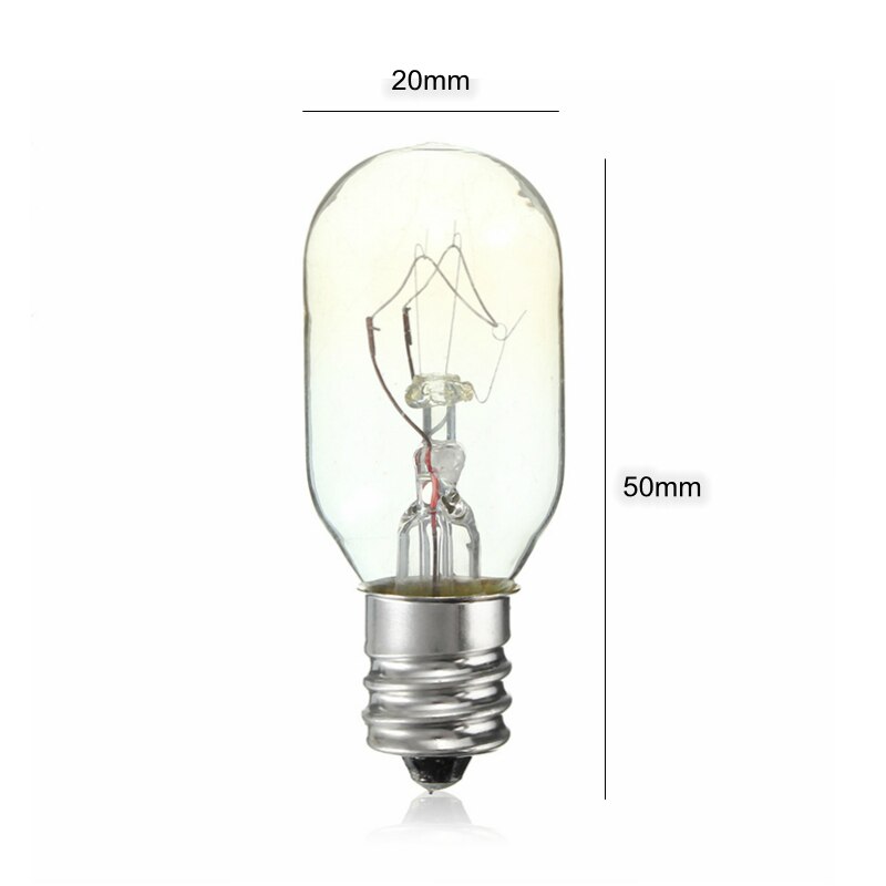 Ampoule LED en verre à incandescence E12, 15W/25W 120V 220V, 8 pièces/lot, lampe pour réfrigérateur, four à sel, décoration de la maison