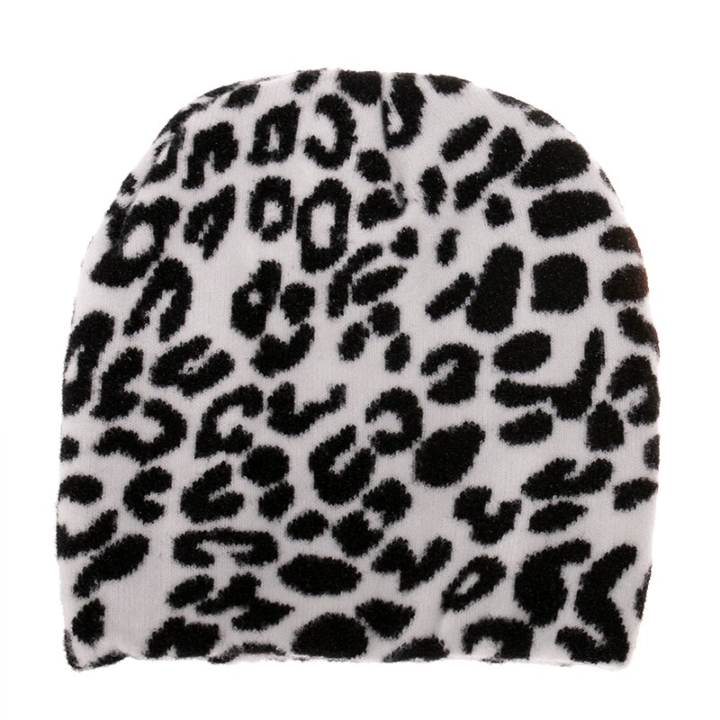 Foxmother zwart witte koe mutsen wintermutsen voor dames dames: Luipaard