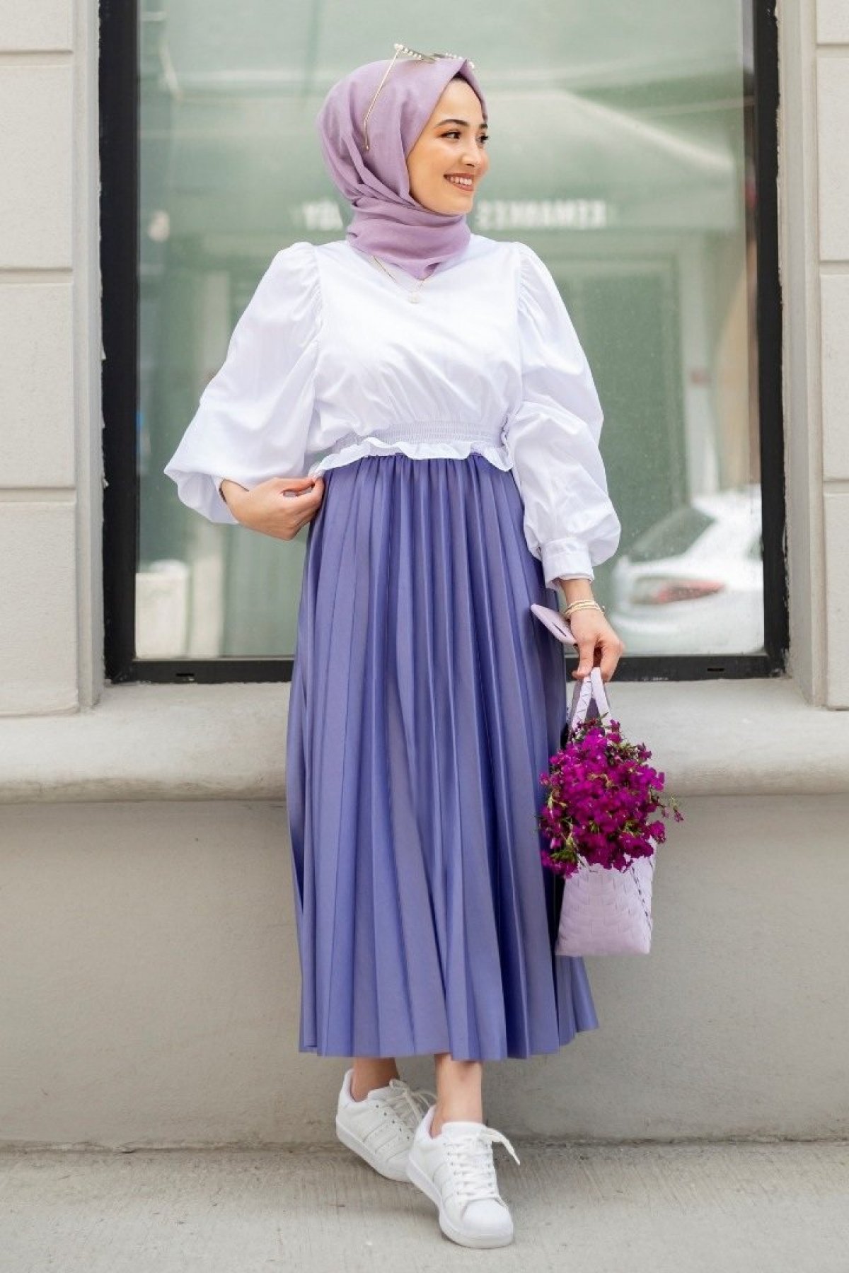 Abayas musulman robe Hijab 2 pièces, 4 saisons, vêtements islamiques, Caftan, Ramadan, dubaï, fabriqué en turquie: Purple / 36-38
