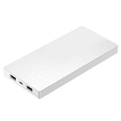 20000 mAh Wireless Power Bank Ladegerät Tragbare Dual USB 20000 mAh Power für iPhone X 8 Plus Samsung Note 8 s8 Mobiltelefon: white