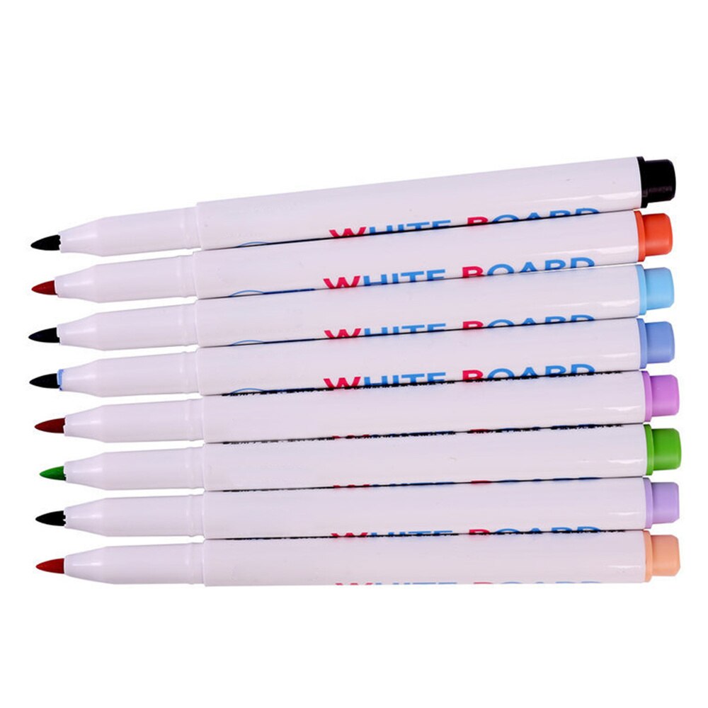 8PCS/Set Erasable Marker Pens Whiteboard Pens Writting and Drawing Pens for Whiteboard School Office