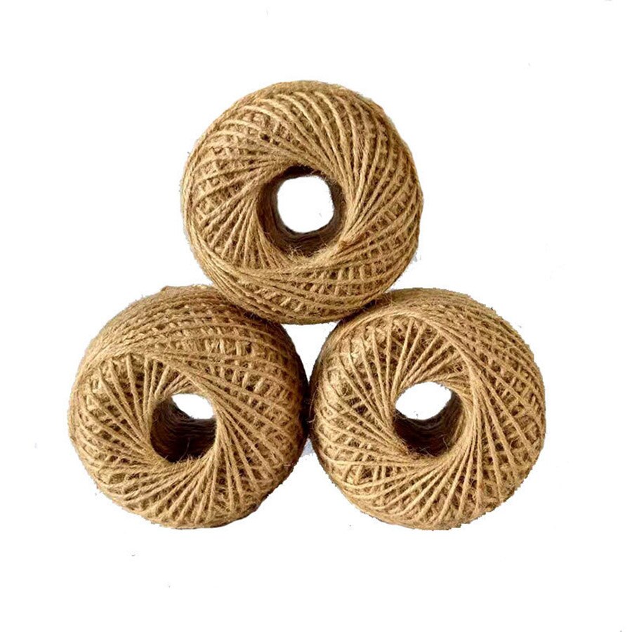 1Mm-16Mm Natuurlijke 100% Jute Touw Decoratie Milieu Fancy Hennep Garen Voor Diy Thuis Winkel Decoratie Voor handgemaakte Mand Lampen