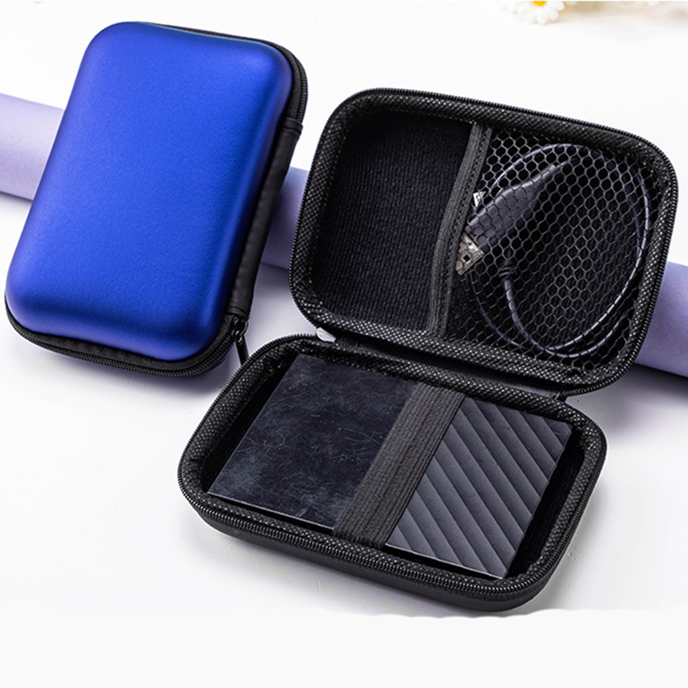 7 Farben erhältlich 2,5 Zoll HDD Kasten Tasche Fall Tragbare Festplatten-Tasche Headset-Tasche Multifunktions-Mobil-Energie-Pack Tragbare Tasche