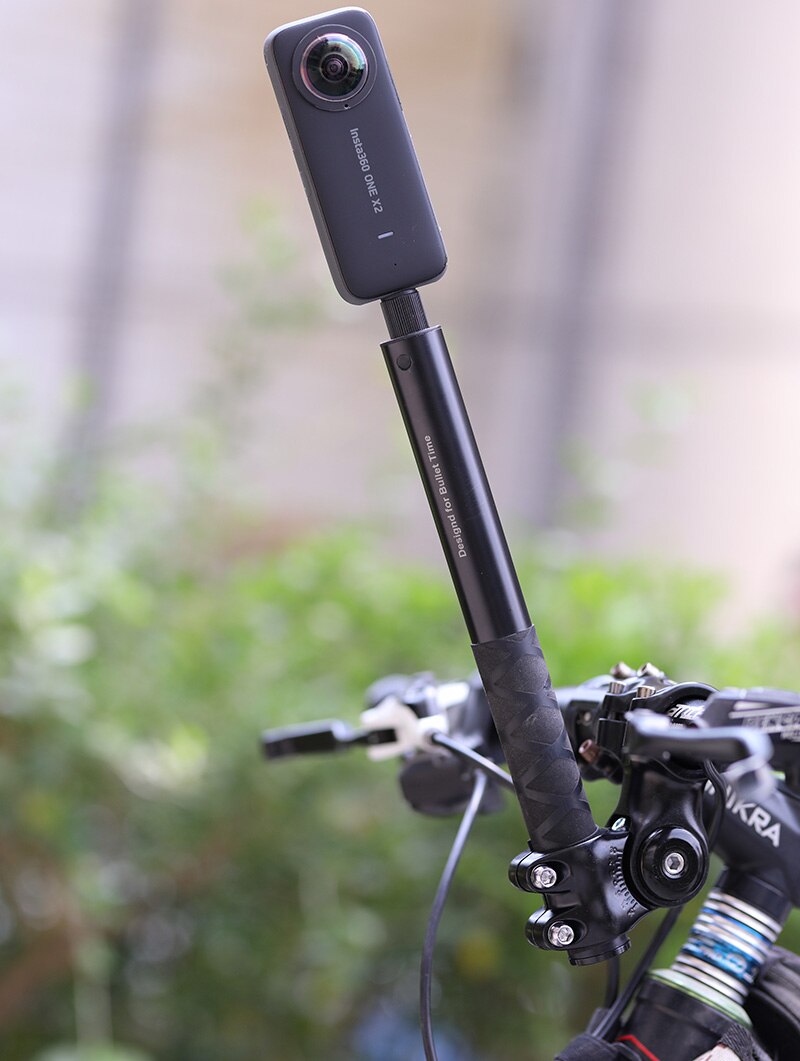 Motorcycle Camera Monopod Holder Handlebar Mount Bracket for GoPro &amp; Insta360 One X2 R bicycle Invisible Selfie Stick Accessory
