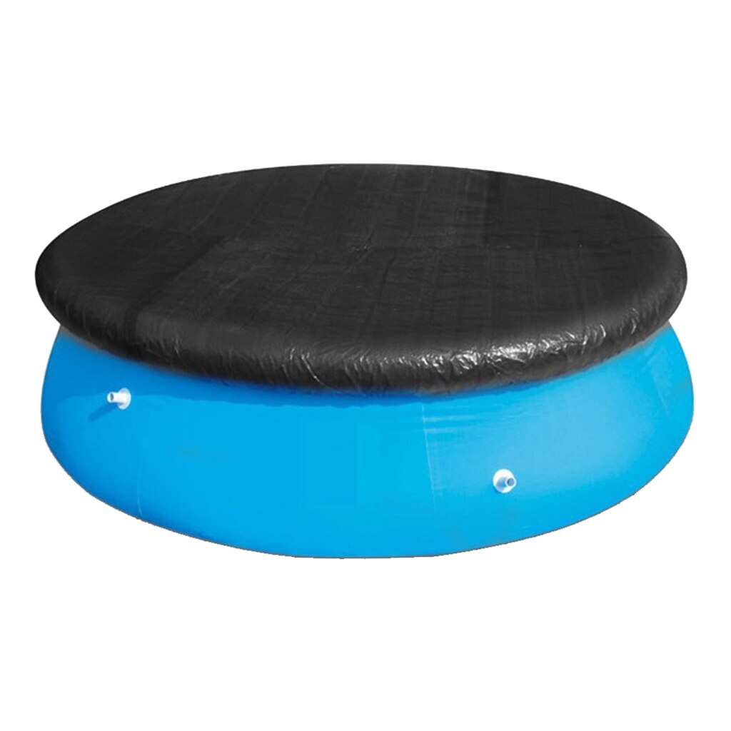 Durable Swimming Pool Cover Black Dustproof Sheet PVC Tarp Portetector for Outdoor Paddling Pool 8ft/10ft/12ft/15ft: 457cm