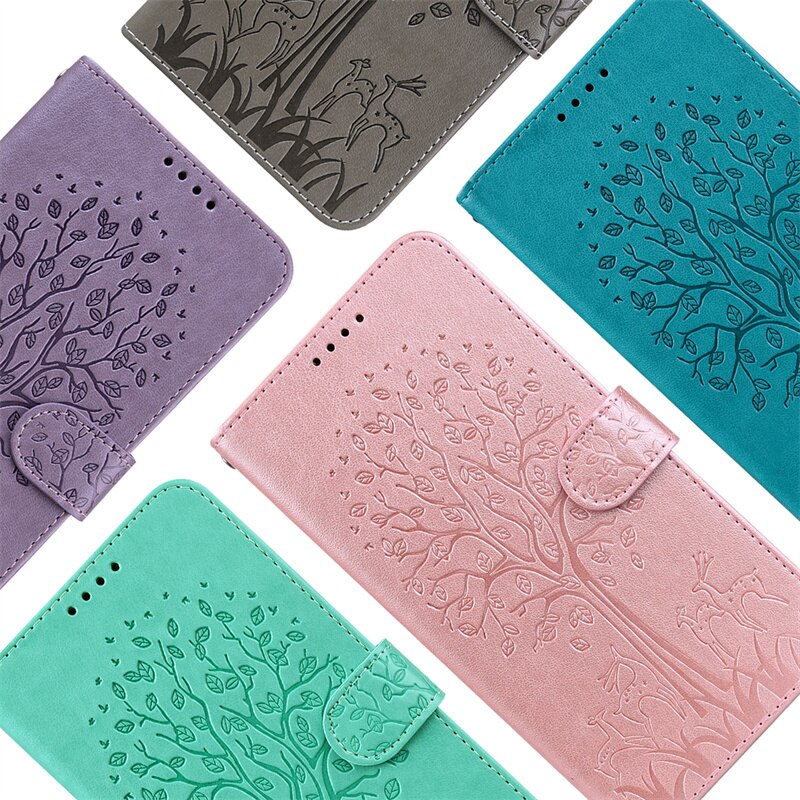 A23 A 23 5G SM-A235M custodia Stand libro portafoglio Coque per Samsung Galaxy a23 a33 a53 custodie in rilievo cervo albero fondina Flip Shell Bag