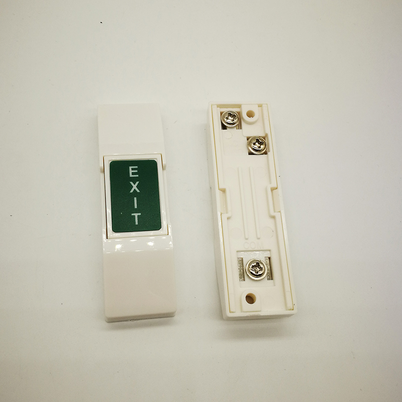 NO/NC/Com Contact Exit Button Mini size plastic access exit button Slim exit switch with back box for all kinds doors