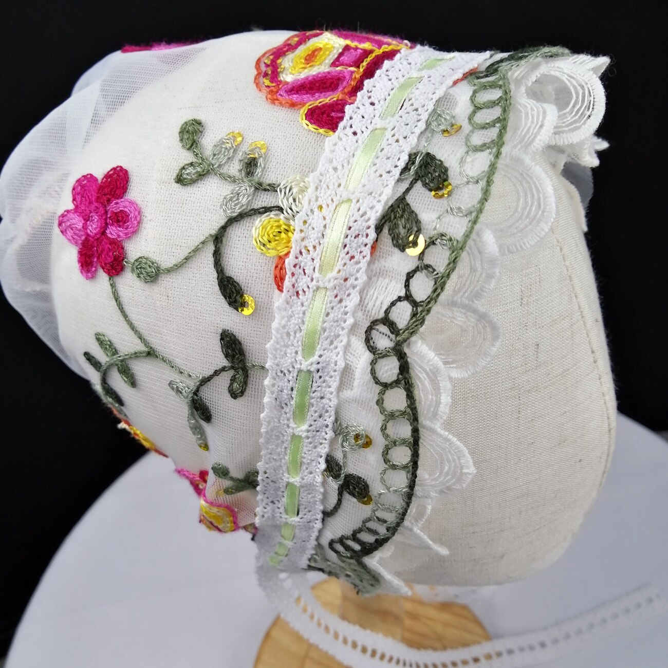 Lolita lace Spanish Princess Maid hats baby photography props toddler girls kids hat bonnet turban: 1005