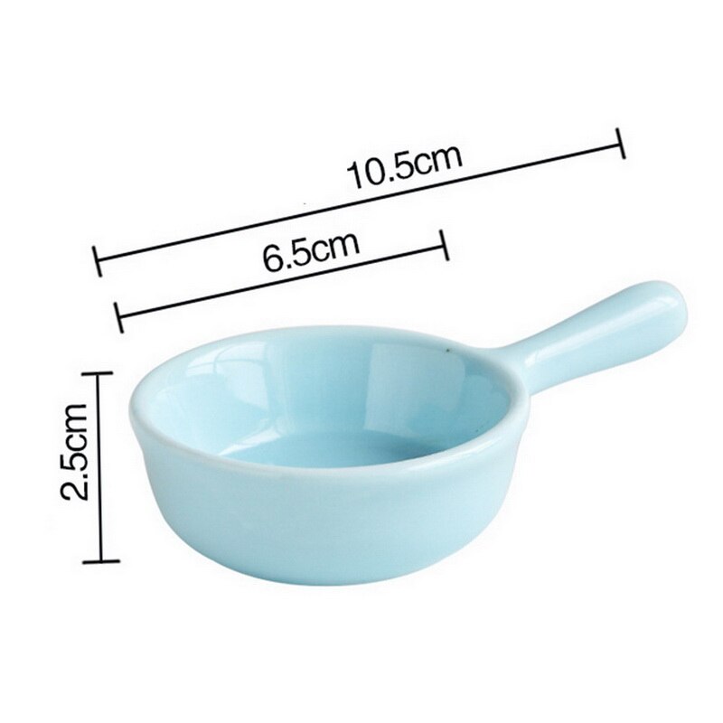 Miniplatos de cerámica de estilo japonés, vajilla de Color sólido, plato pequeño, tazón, taza de leche, vajilla de porcelana: G386472