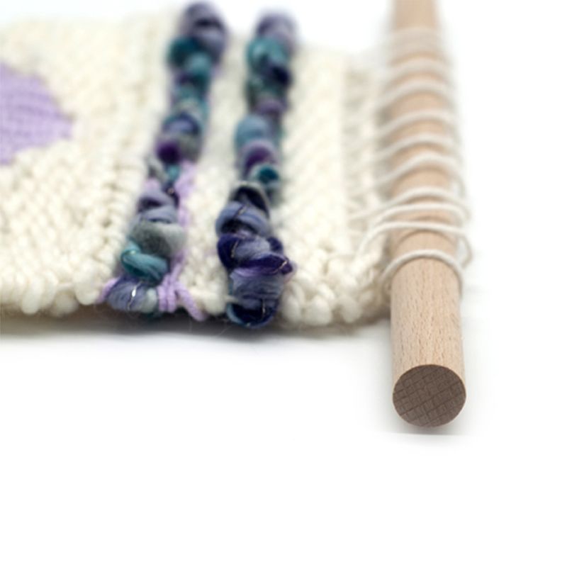 6Pcs/Set Round Wooden Dowel Rods Sturdy Weaving Tapestry Wood Stick Model Making DIY Craft Supplies
