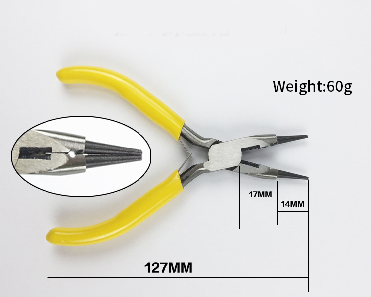 Jewellery Making Beading Mini Pliers Tools Kit Set Round Flat Long Nose Insulated Cutter Clamping Pliers Multitools: 9