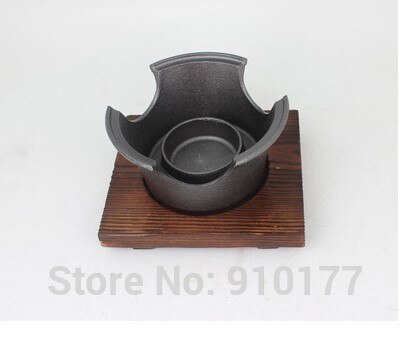 Japanese cast iron commercial small pot iron pot domestic dry boiler stove +pot 080-7