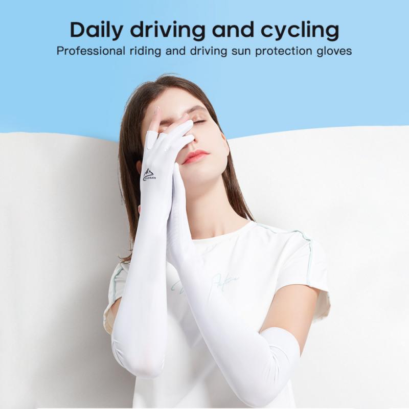 Protección UV corriendo manguitos de ciclismo seguridad deportiva de mangas de brazo mangas de ciclismo protector solar calentadores de brazo MTB cubierta brazalete