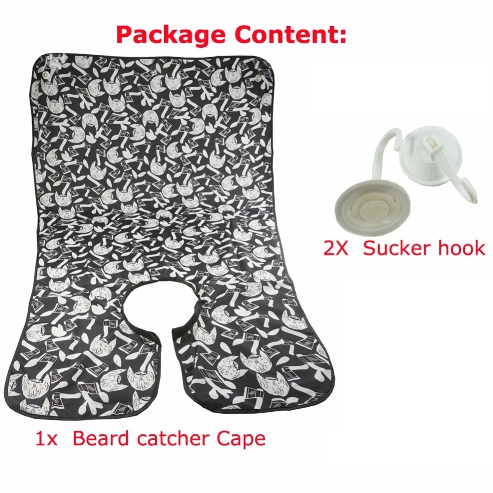 Mannen schort baard scheerschort slabber trimmer gezicht geschoren haar schort voor mannen waterdichte schort badkamerproducten retro scheerdoek