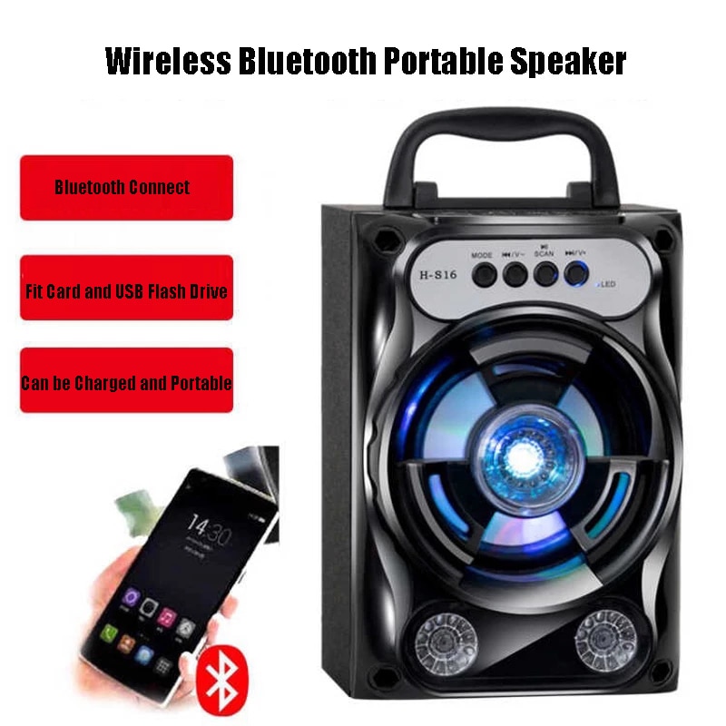 Draagbare Karaoke Speaker Draadloze Bluetooth Speaker Systeem Bass Subwoofer Microfoon Ondersteuning Handsfree/Usb/Tf Card/aux/Fm