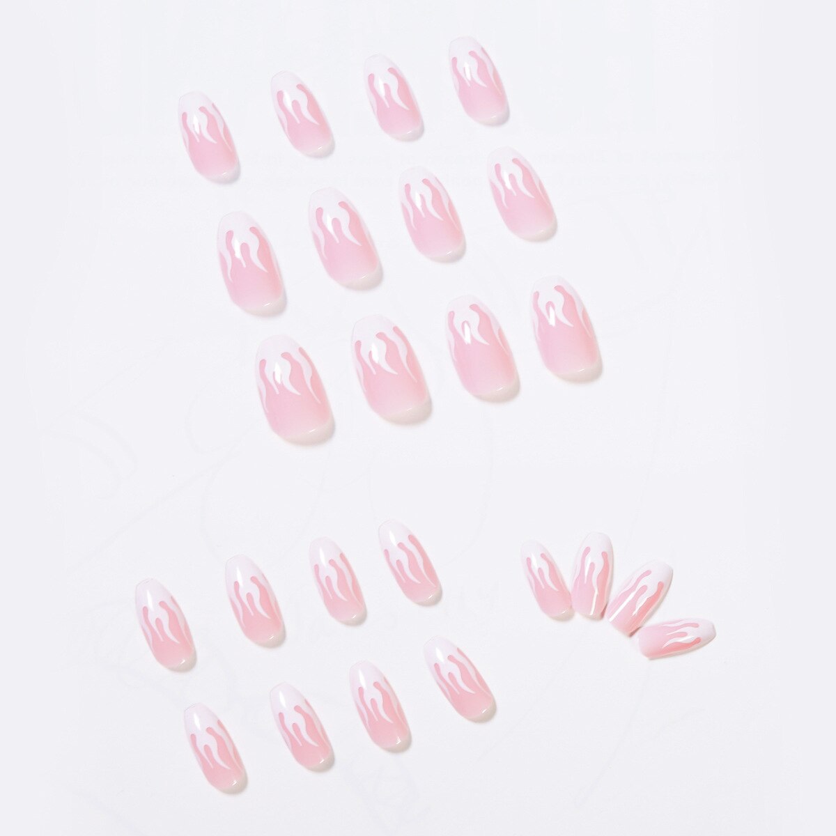 Faux-ongles, Extension d'ongles, pointe plate, à pression, 24 pièces, pour accessoire de manucure, couleur rose/violet, Salon Punk, pour décoration, produit: pink