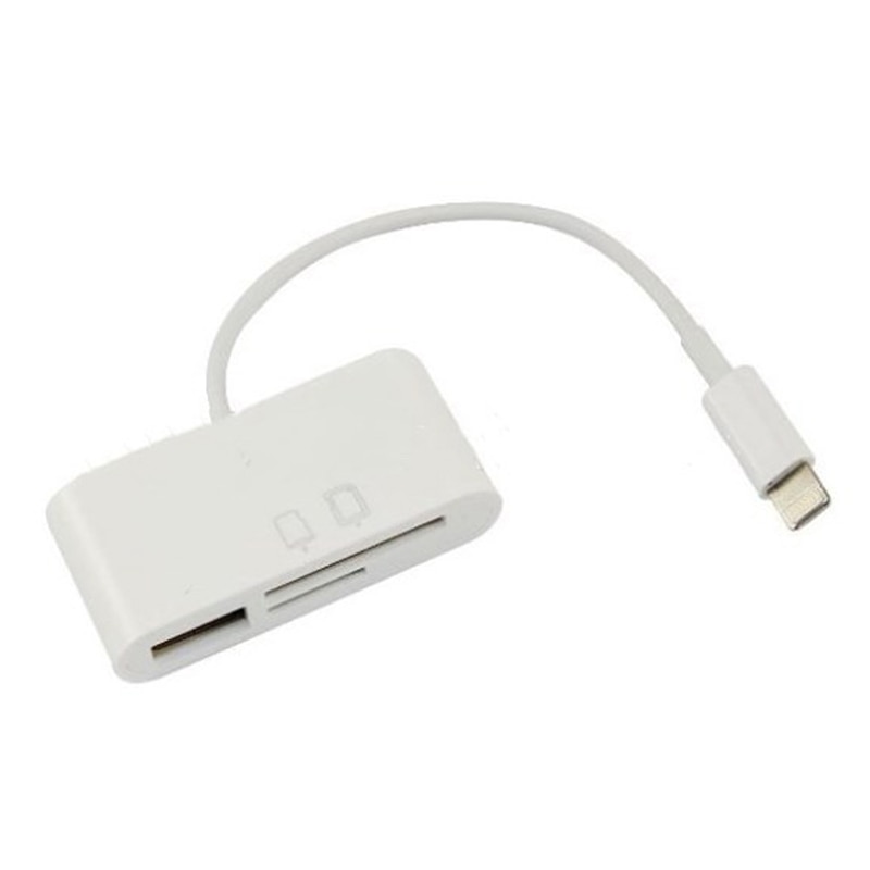 1pc 3 in 1 kaartlezer voor tablet ipad 4 mini ios 11 micro sd sd mmc tf kaartlezer usb otg kabel adapter camera aansluiting