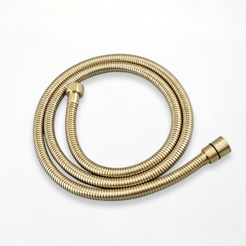 Brushed Gold Hand Shower Bathroom Handhold Water Saving Shower Head Round Square Wall Mount Holder Shower Hose Bath Hand Sprayer