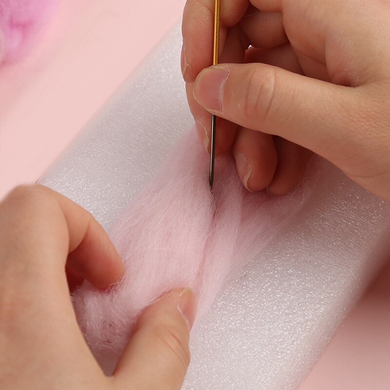 Nonvor 5g rosa serise tova ull fiber filt tyg filt hantverk leksaker tova ull gör-det-själv handgjorda tovnål hantverksmaterial