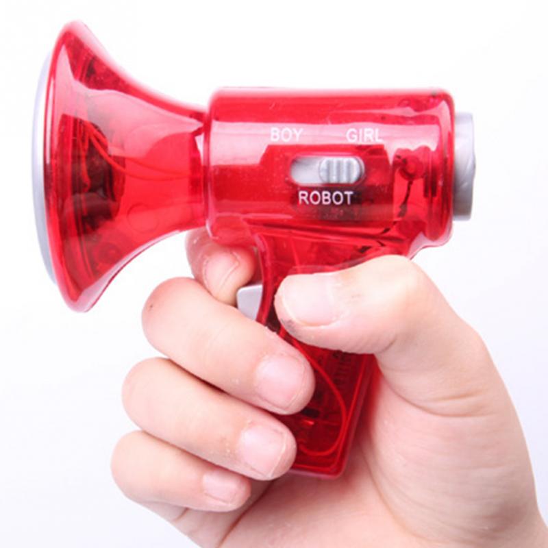 Mini Voice Changer Megaphone Children Kids Toy Three Types Voice Plastic Handheld Megaphone #25