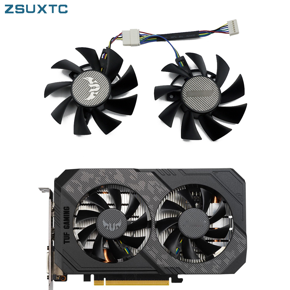 75MM FD8015U12D 6Pin,Graphics Card Cooling Fan,For ASUS RTX 2060 GTX 1660 1660Ti TUF GAMING OC,Replace T128015BU