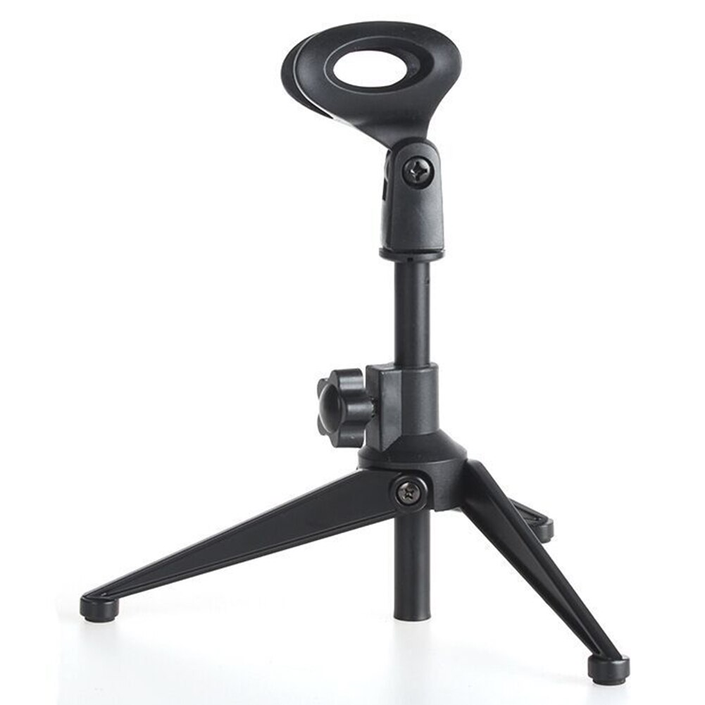 With Clamp Tripod Mount Adjustable Zinc Alloy Portable Lightweight Practical Compact Desktop Mini Bracket Microphone Stand Table