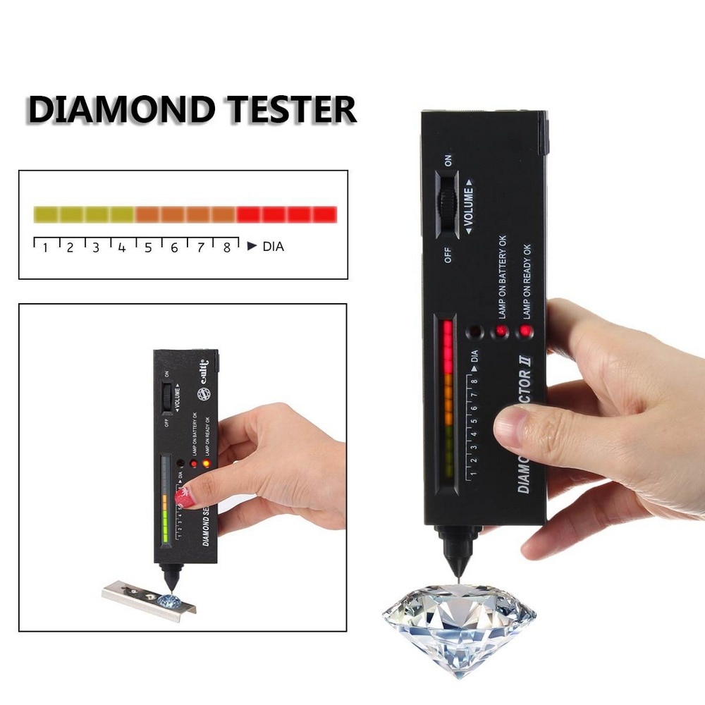 Høj nøjagtighed diamant tester ædelsten ædelsten vælger smykke watcher værktøj led diamant indikator test pen
