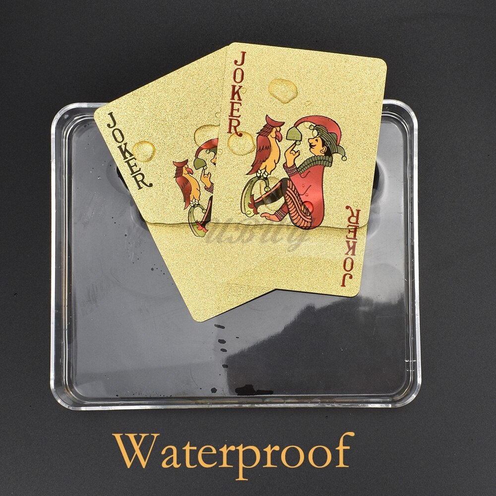Guld spillekort 500 euro vandtæt plastik magisk kort til bar spil