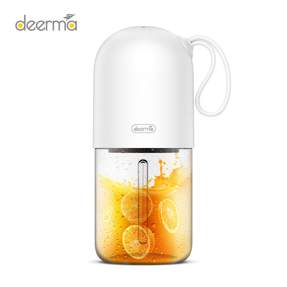 Xiaomi Deerma Portable Electric Juicer Blender 300ml Mini Capsule Shape Powerful Electric Juice Cup For Travel Home: Default Title