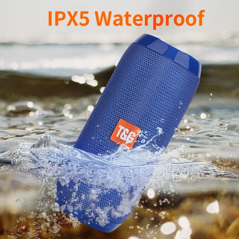 Tg 117 portátil bluetooth alto-falante sem fio subwoofer à prova dwaterproof água ao ar livre usb altifalante áudio apoio aut tf cartão caixa de música