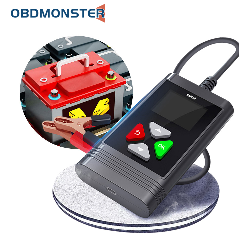 6V/12V Car Battery Tester BM560 Charging Loading Test 100-2000CCA 2AH-220AH Automotive Battery Analyzer